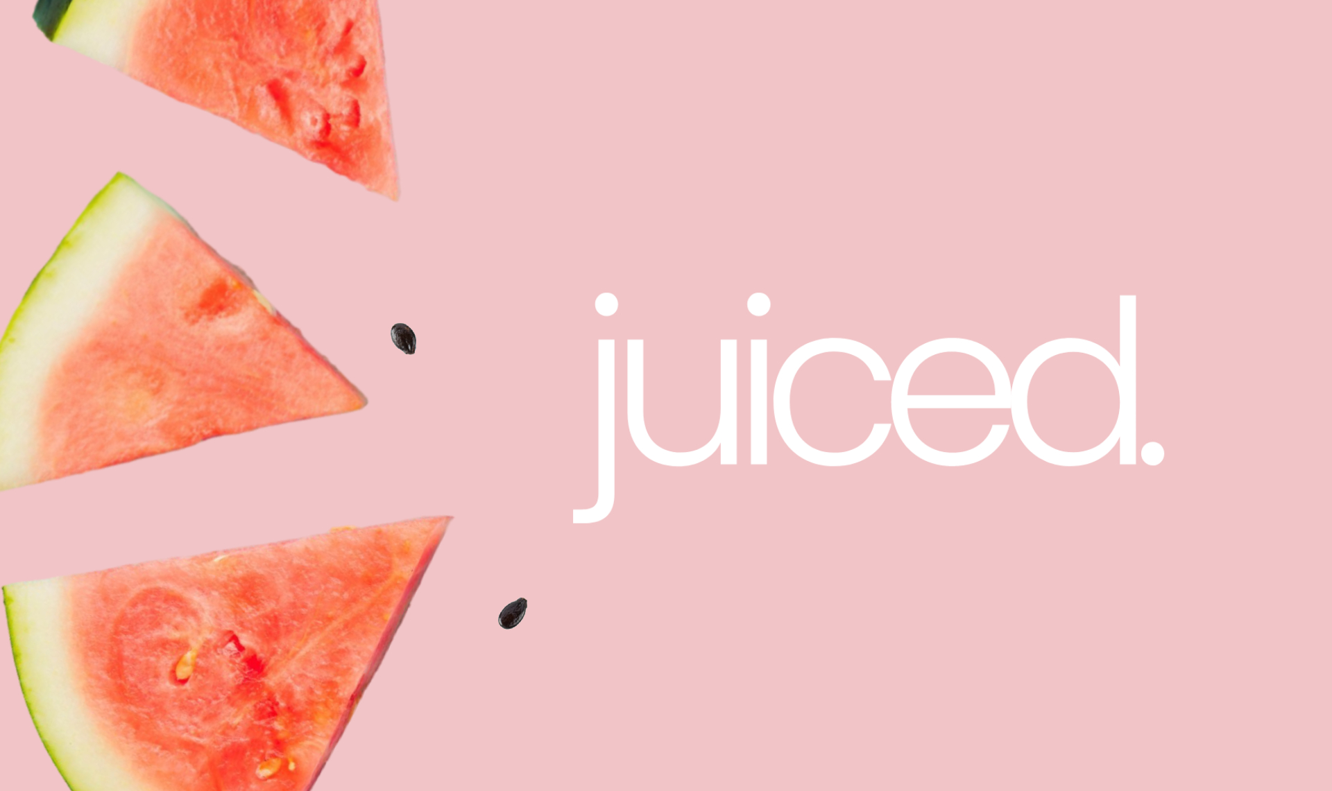 Juiced pink watermelon